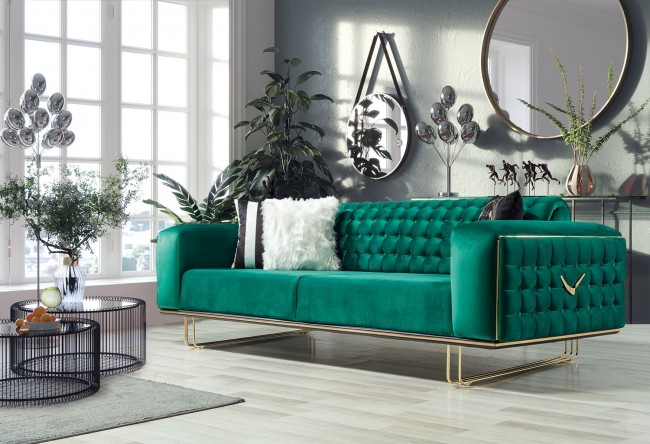Class Gold Yeşil Üçlü Koltuk Class Gold Yeşil Üçlü Koltuk