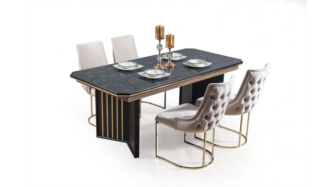 Valentina Siyah Yemek Odası