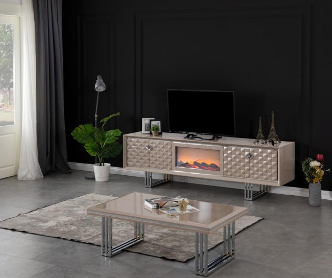 Vita Şömineli Tv Ünitesi Vita Şömineli Tv Ünitesi