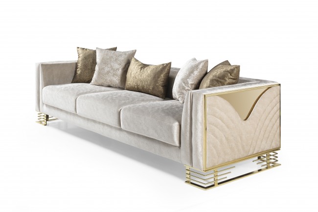 Bella Gold Üçlü Koltuk Bella Gold Üçlü Koltuk