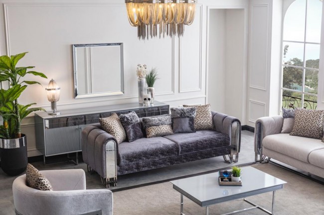 Solo Gümüş Koltuk Takımı