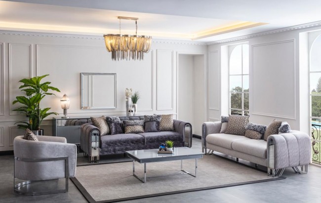 Solo Gümüş Koltuk Takımı