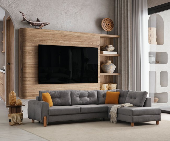 Cunda Antrasit Köşe Koltuk