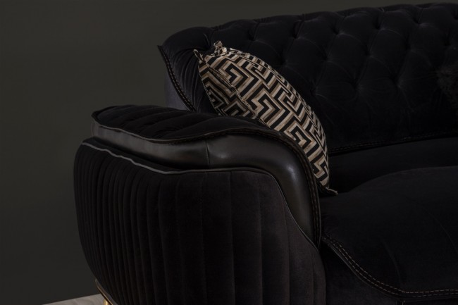 Asos Siyah Üçlü Koltuk Asos Siyah Üçlü Koltuk