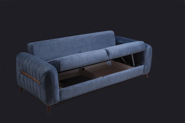 Defne Mavi Üçlü Koltuk Defne Mavi Üçlü Koltuk