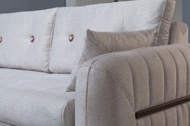 Defne Krem Üçlü Koltuk Defne Krem Üçlü Koltuk