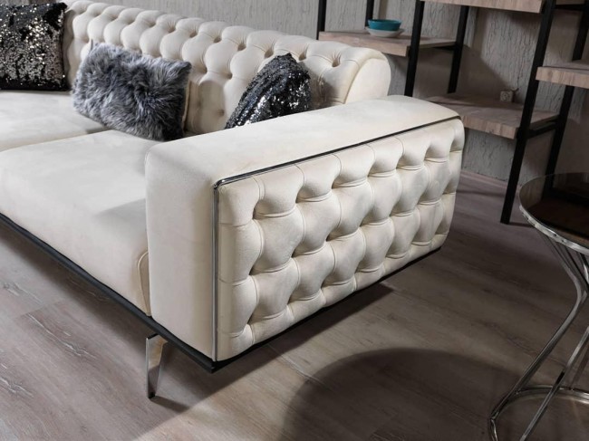 Antrasit Krem Üçlü Koltuk Antrasit Krem Üçlü Koltuk