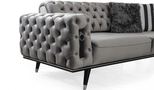 Erva Gri Üçlü Koltuk Erva Gri Üçlü Koltuk