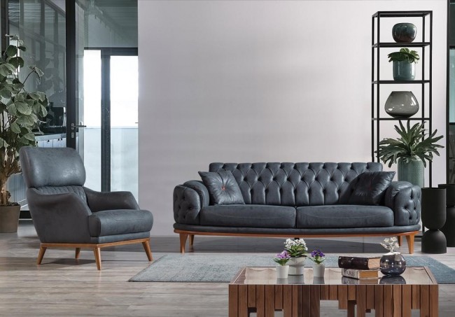 Armoni Antrasit Üçlü Koltuk Armoni Antrasit Üçlü Koltuk