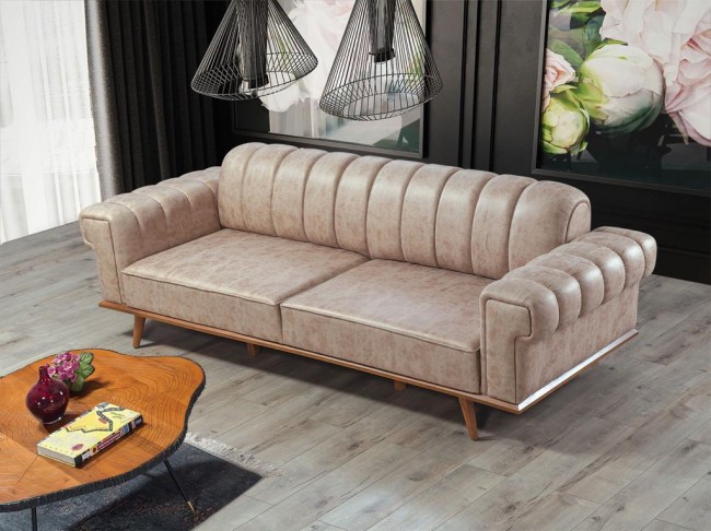 Berrak Yarmalı Üçlü Koltuk Berrak Yarmalı Üçlü Koltuk