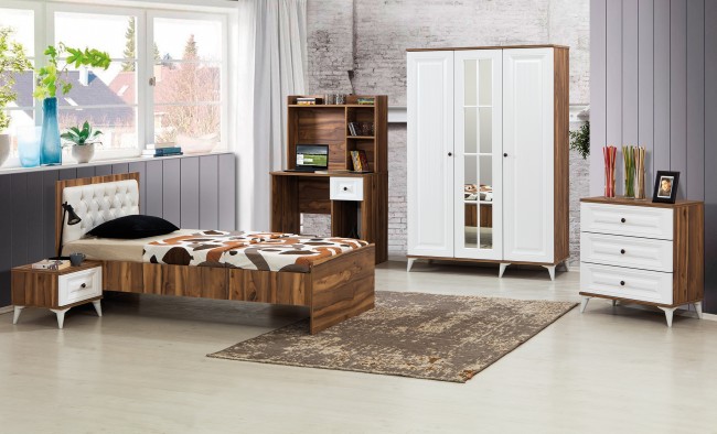 Loft Beyaz Genç Odası