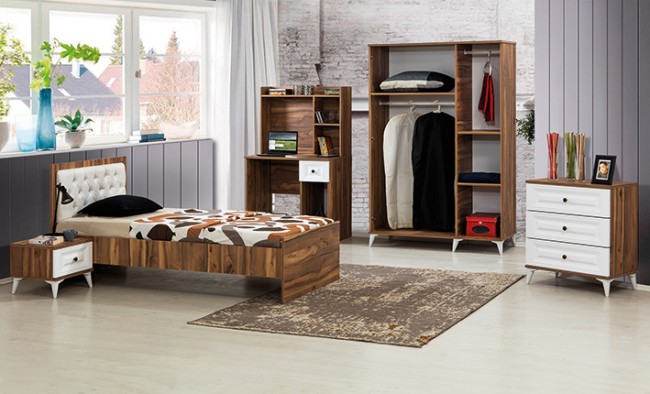 Loft Beyaz Genç Odası