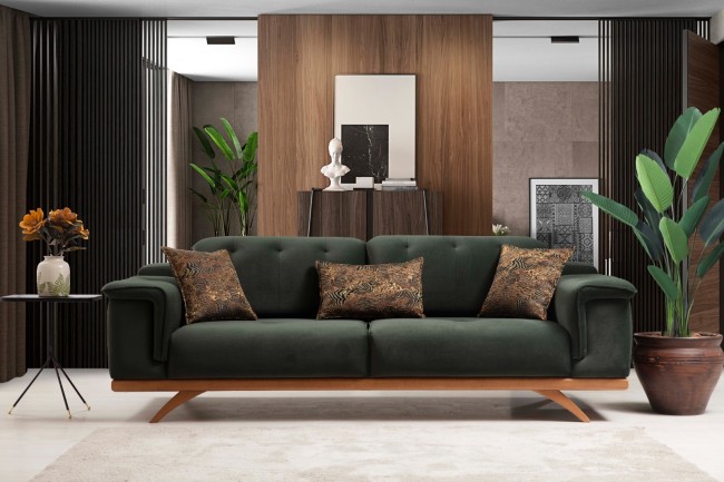 Elas Yeşil Üçlü Koltuk Elas Yeşil Üçlü Koltuk