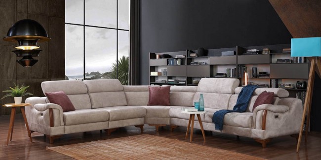 Rio Krem Köşe Koltuk