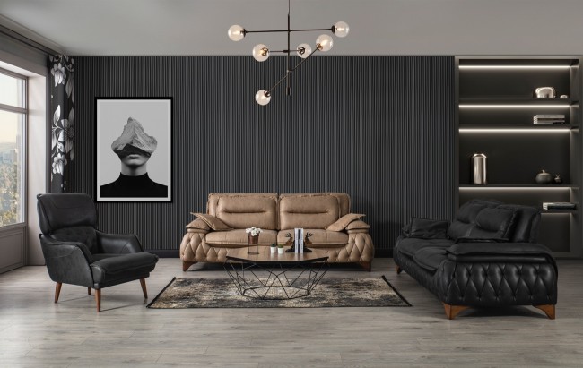 Avanos Krem Üçlü Koltuk Avanos Krem Üçlü Koltuk