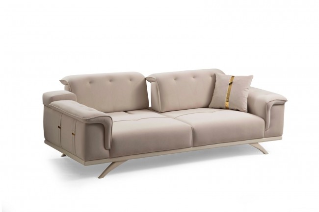 Elas Krem Üçlü Koltuk Elas Krem Üçlü Koltuk