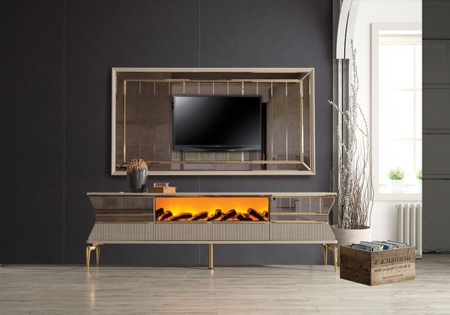 Valentina Şömineli Tv Ünitesi Valentina Şömineli Tv Ünitesi